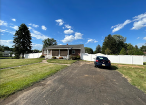 a large, recently fenced property