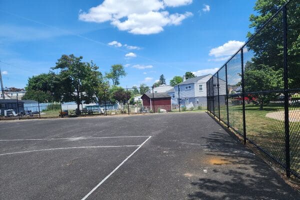 Basketball court rail fence installed in Southampton City, PA