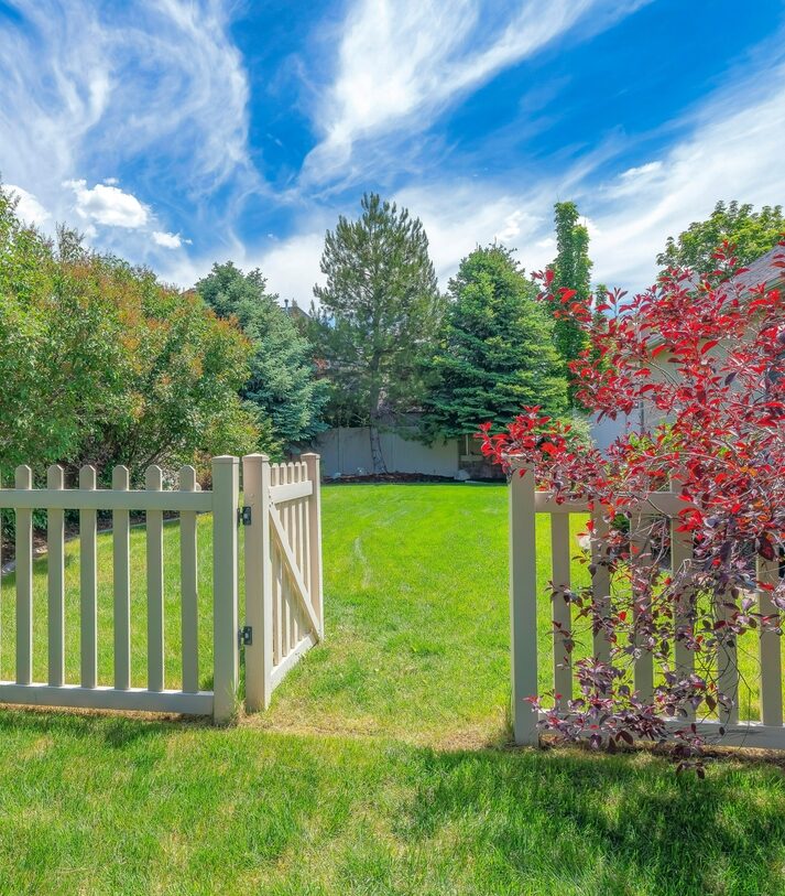 White wood fence in Lansdale, PA