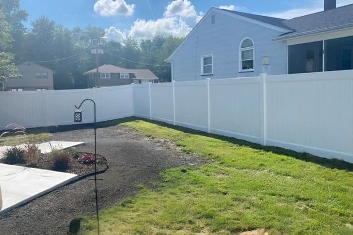 Vinyl privacy fence in Doylestown, PA
