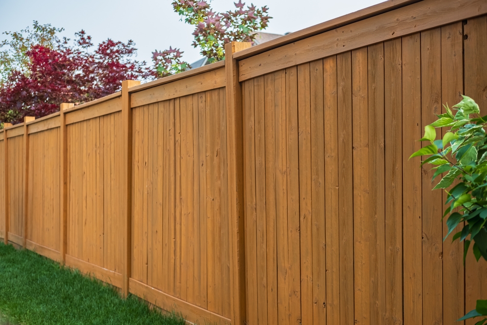 Wood fence in North Wales, PA